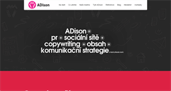 Desktop Screenshot of adison.cz